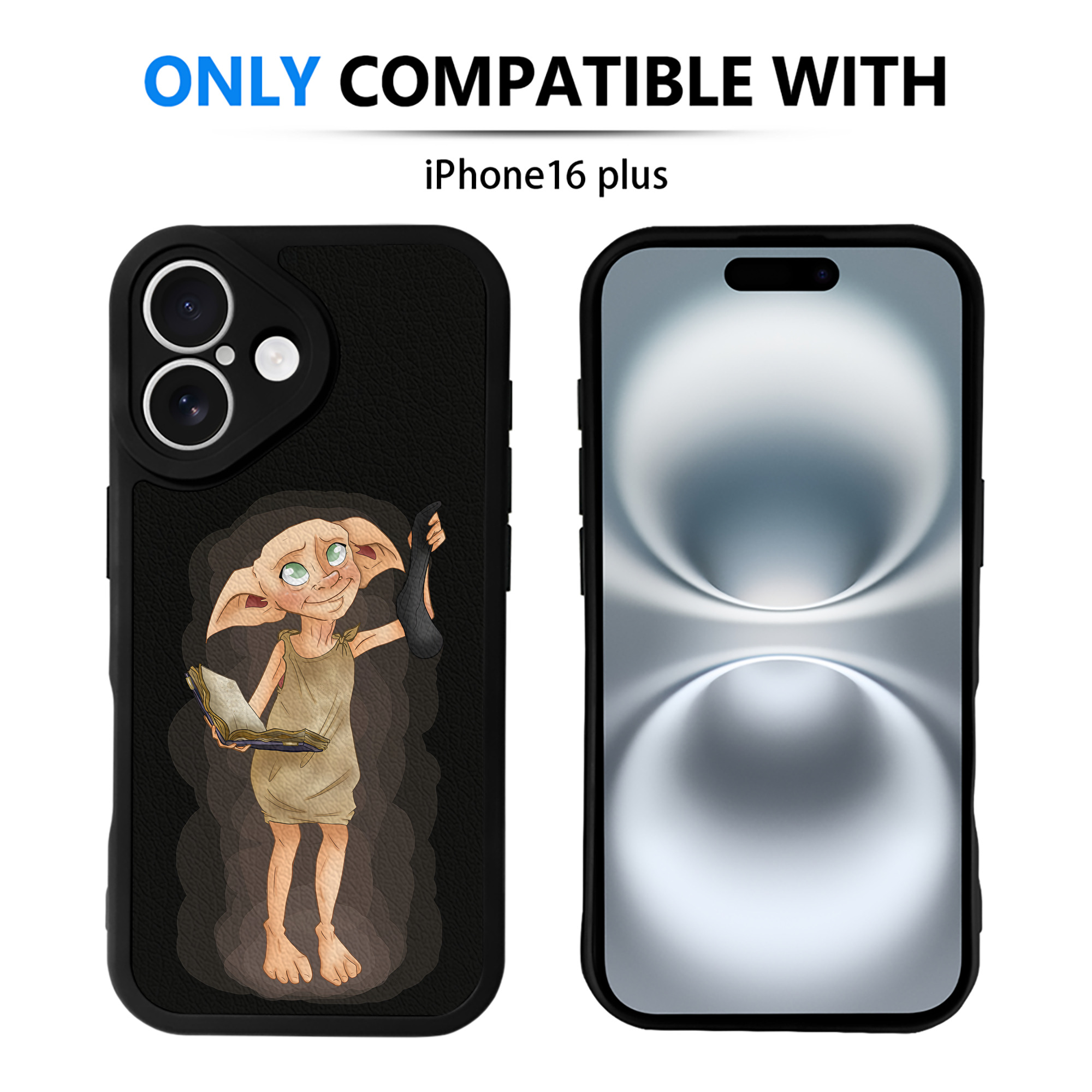 （画像用） Harry Potter ハリー・ポッターシリーズ 【iPhone 16シリーズ対応】シリコンスマホケース（レザー調） 材質：シリコン